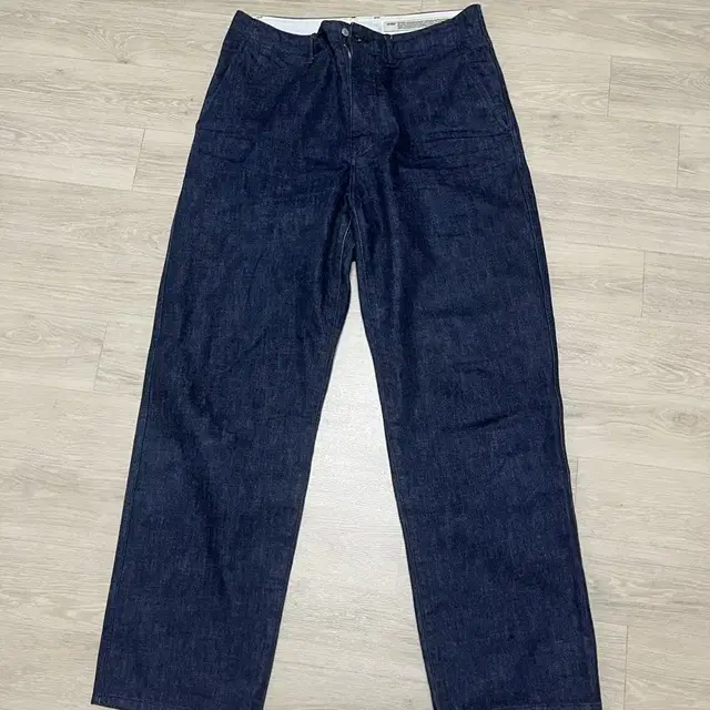 포터리 데님팬츠 One Washed Wide Denim Cotton Hi