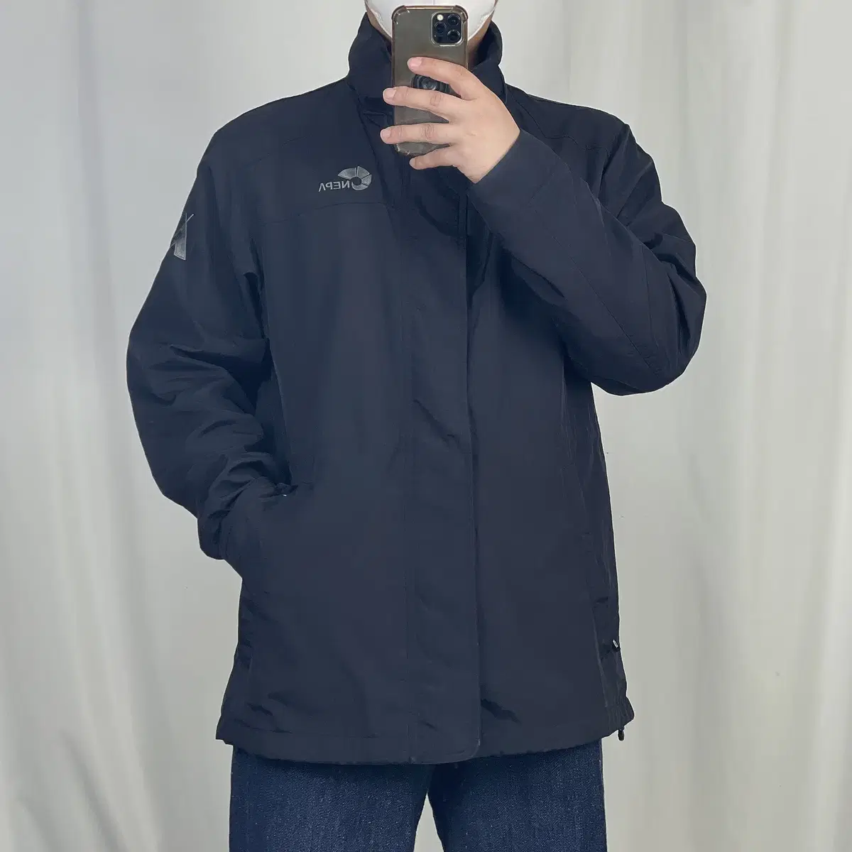 NEPA Black Windbreaker Jacket 100 .241012