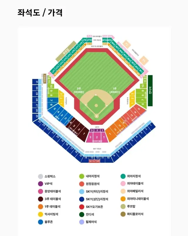 [최저가] 플레이오프 2차전 삼성 vs LG 1루 스카이 2연석 양도