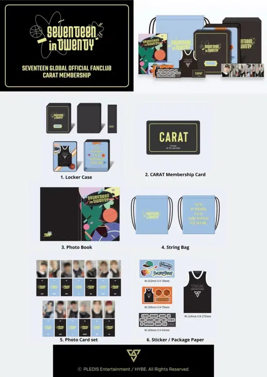 Seventeen Membership Kit Basketball Teen full set I'm transferring my wts