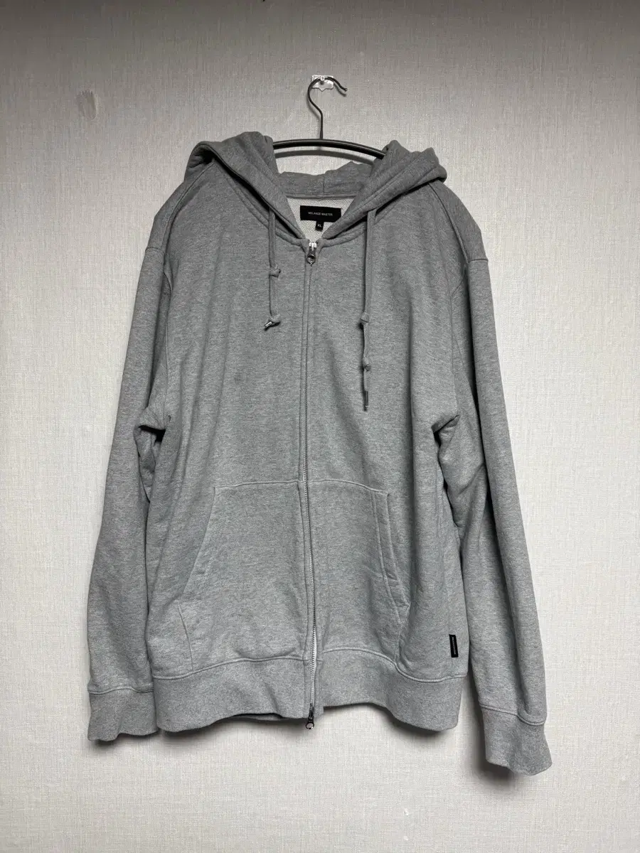 Melange Men's Hooded Zip-Up XL