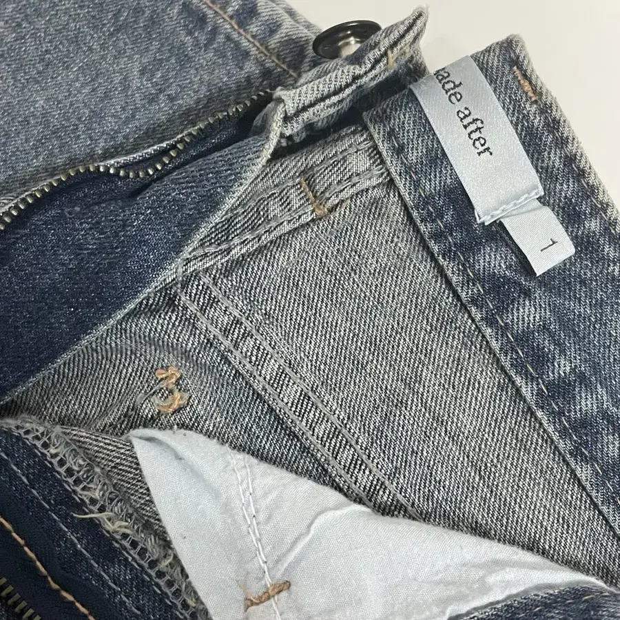 애프터먼데이 rough vintage washing jean 라이트데님