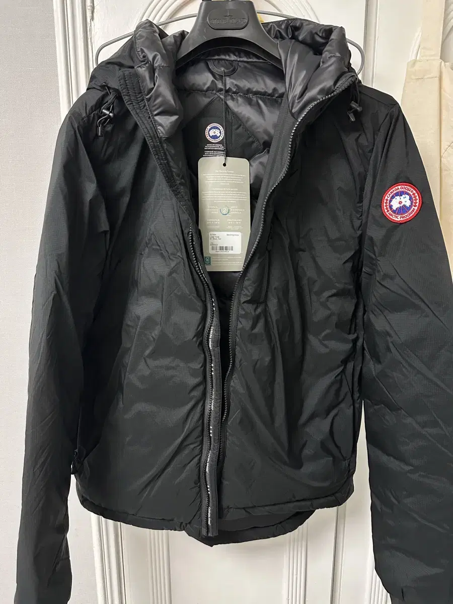 Canada Goose Lodge hoodie size L black new for sale.