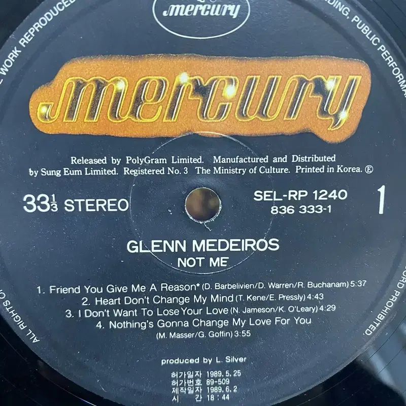 GLENN MEDEIROS  LP / AA4497