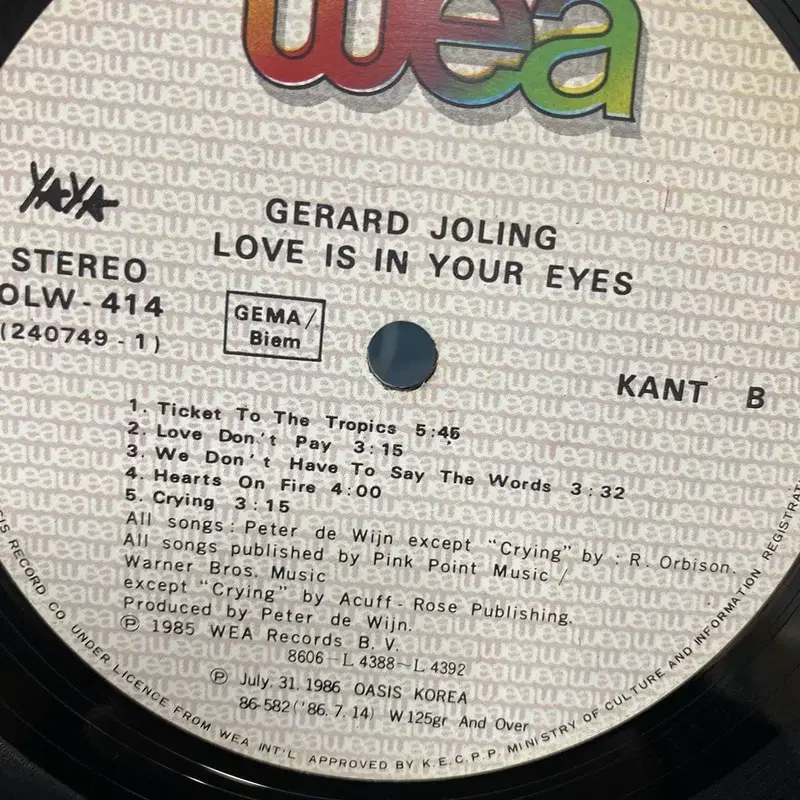 GERARD JOLING LP / AA4557