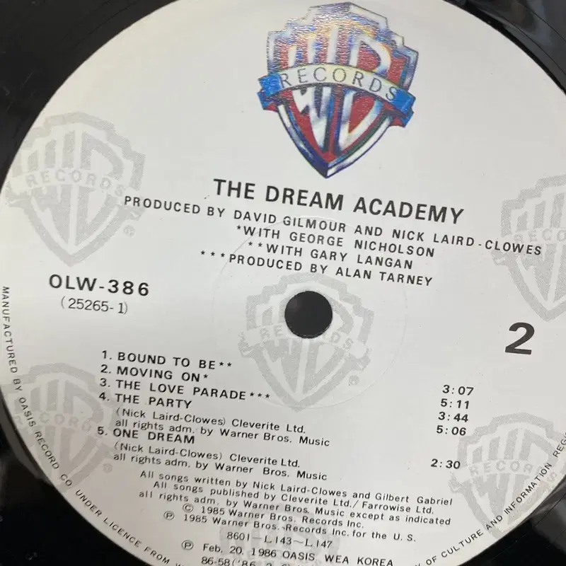 THE DREAM ACADEMY LP / AA3984