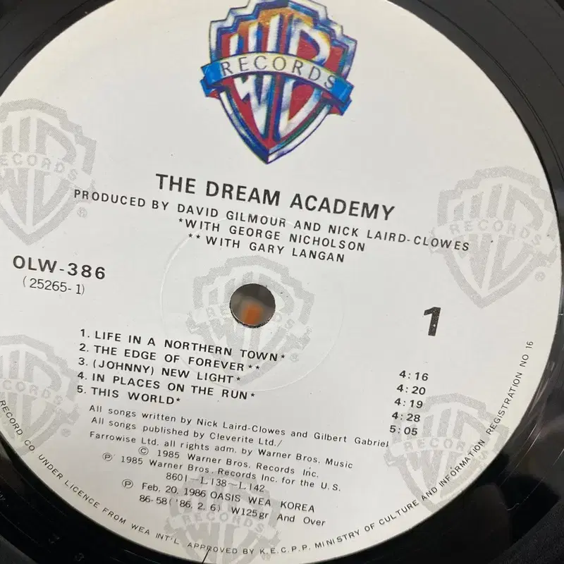 THE DREAM ACADEMY LP / AA3984