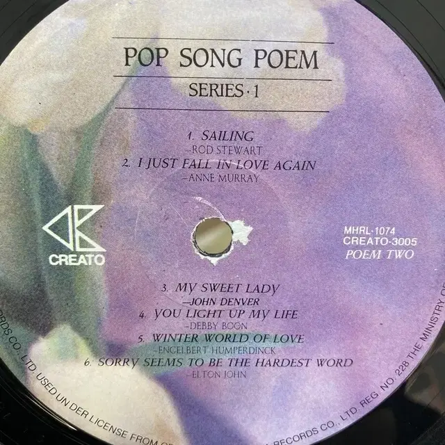 POP SONG POEM SERIES LP / AA4136