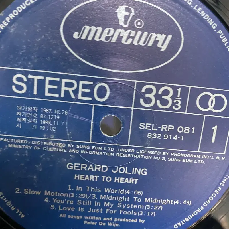 GERARD JOLING LP / AA4214