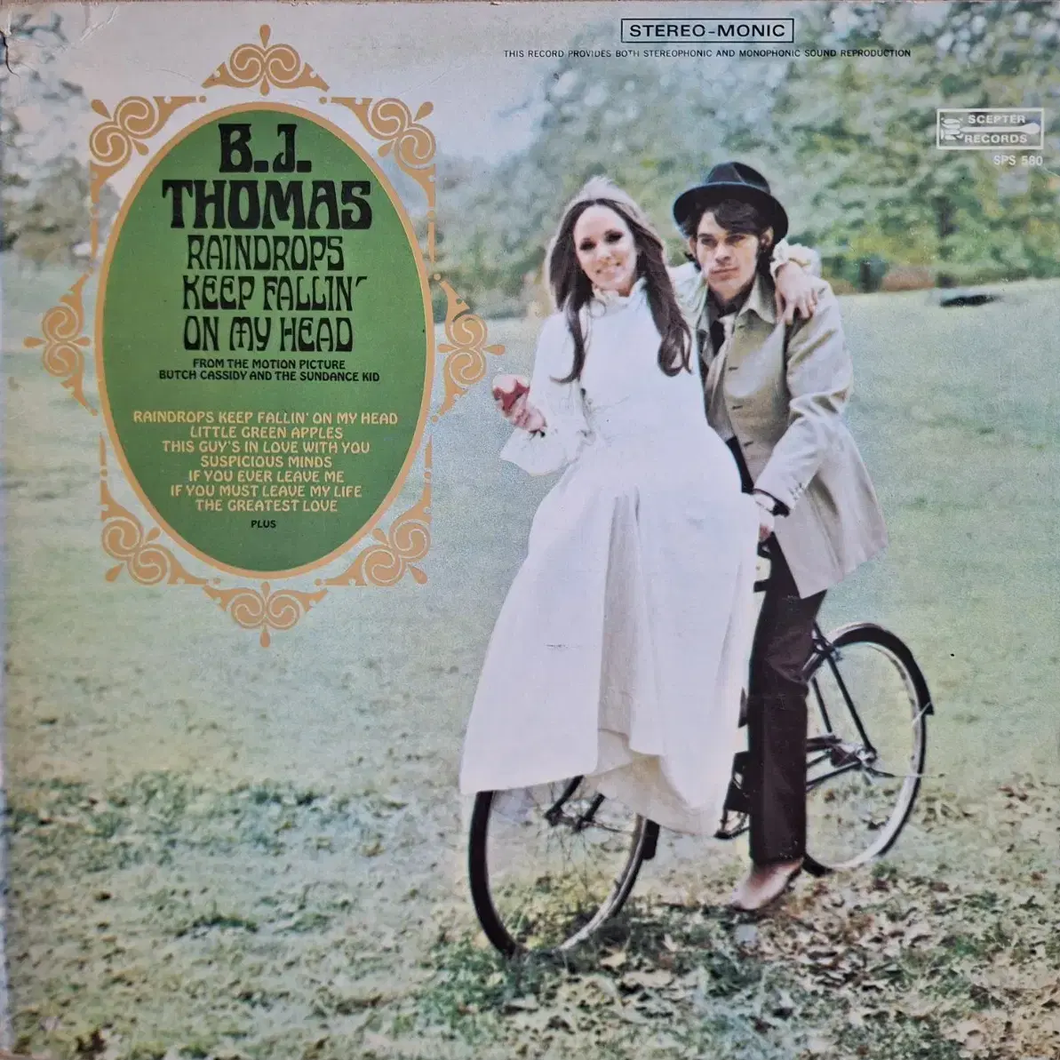 미국원반/초판/B.J.Thomas LP