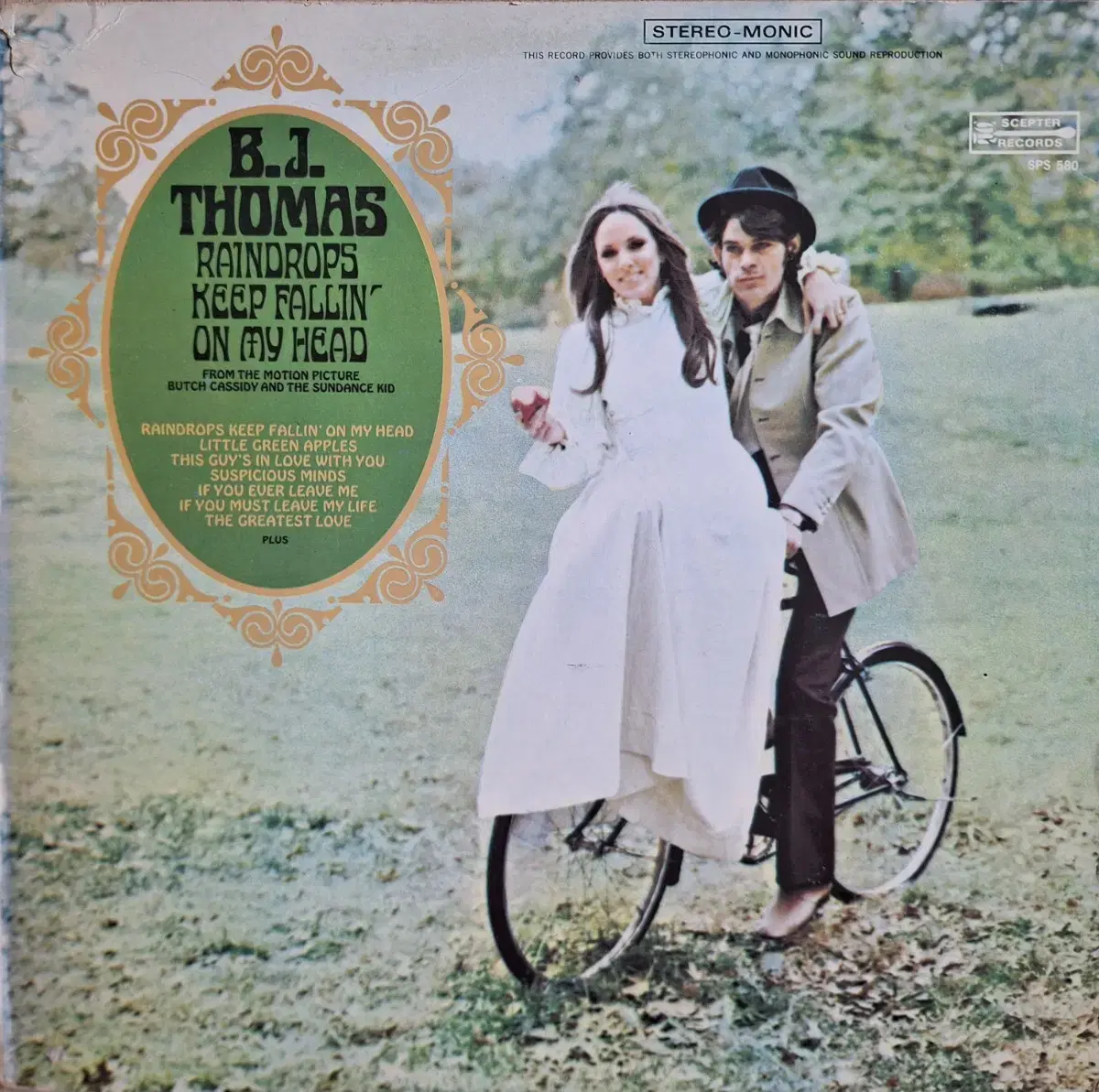 미국원반/초판/B.J.Thomas LP