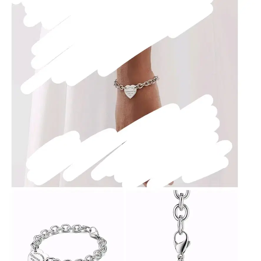 티파니 앤코 하트 태그 팔찌 tiffany bracelet