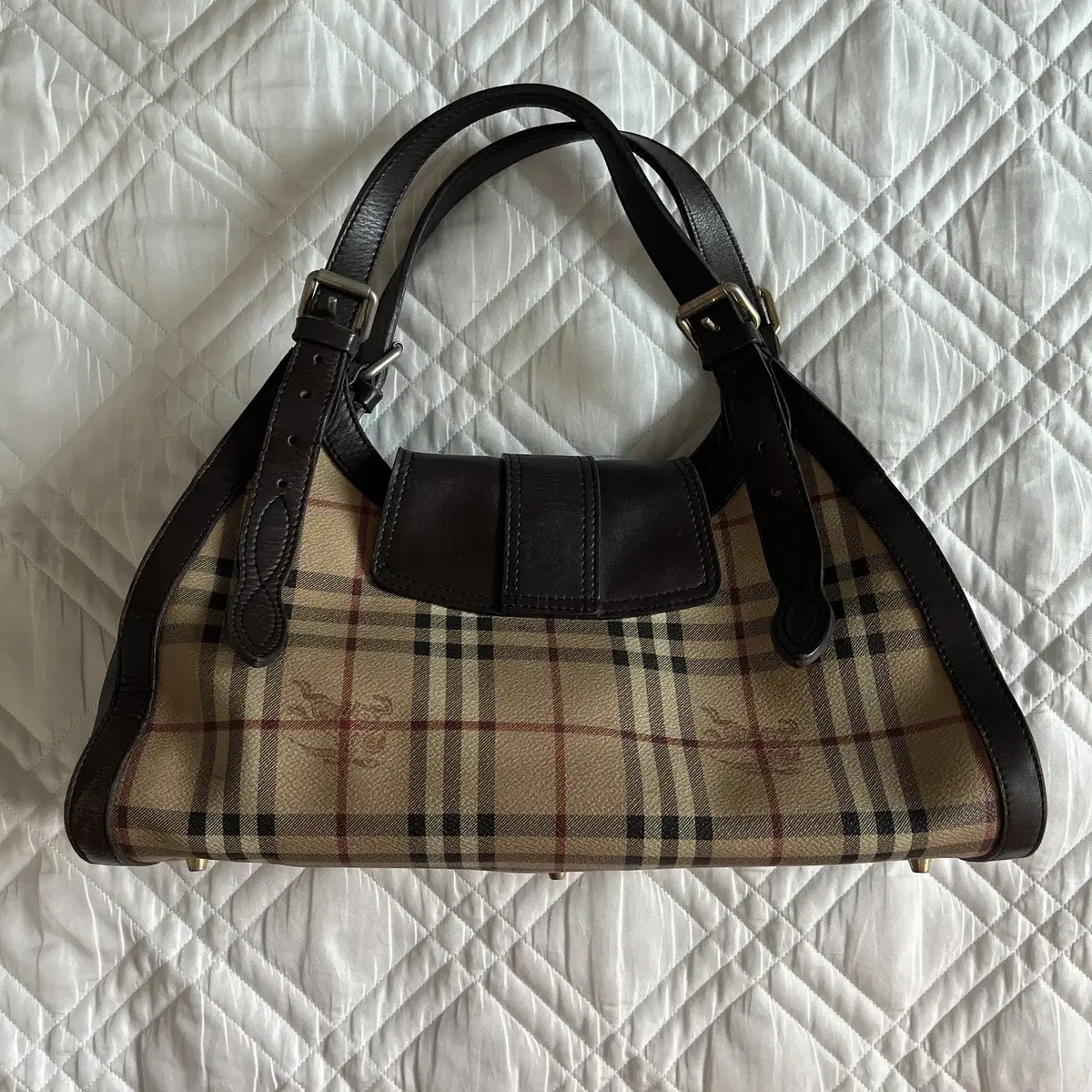 Burberry Kensing Brown Leather Shoulder