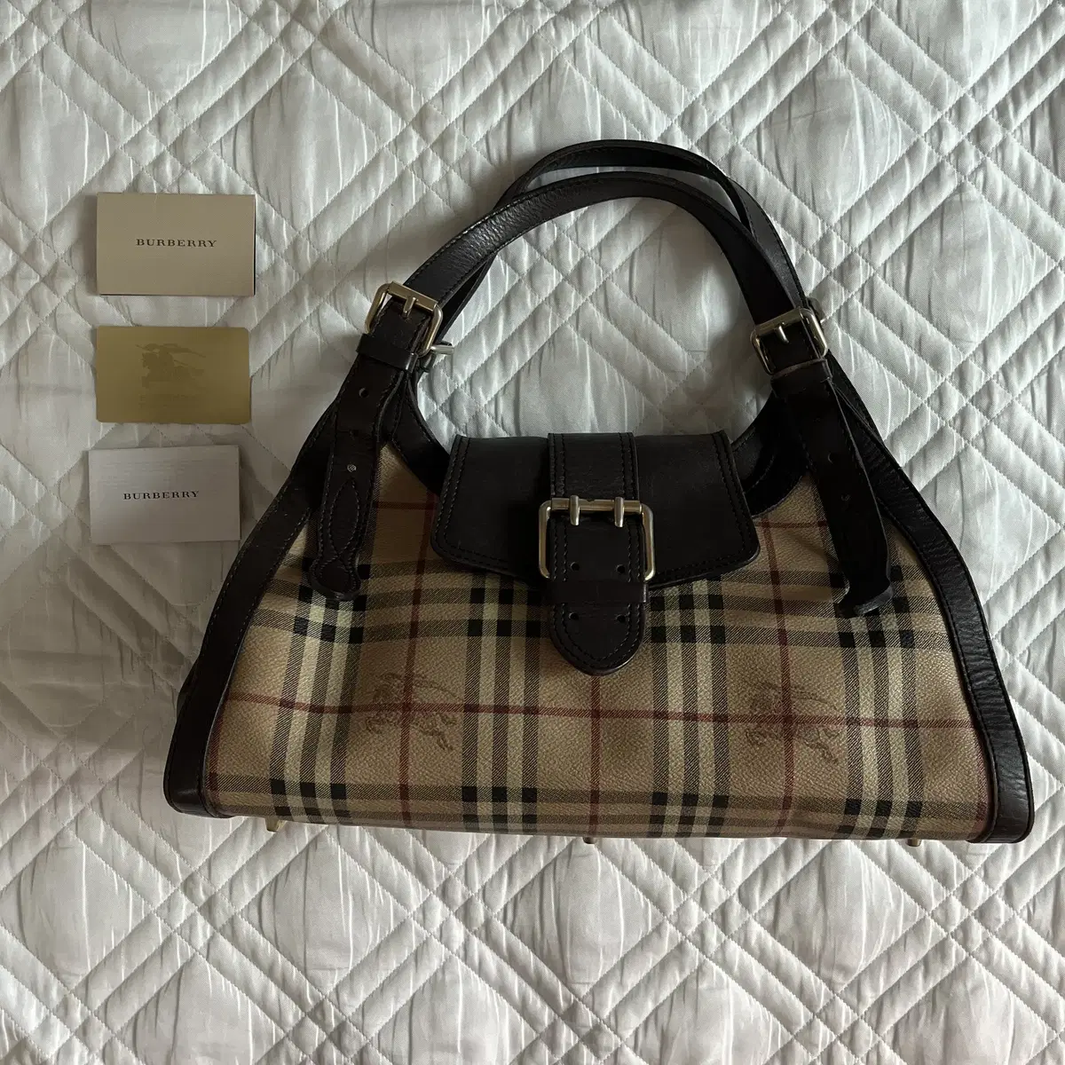 Burberry Kensing Brown Leather Shoulder