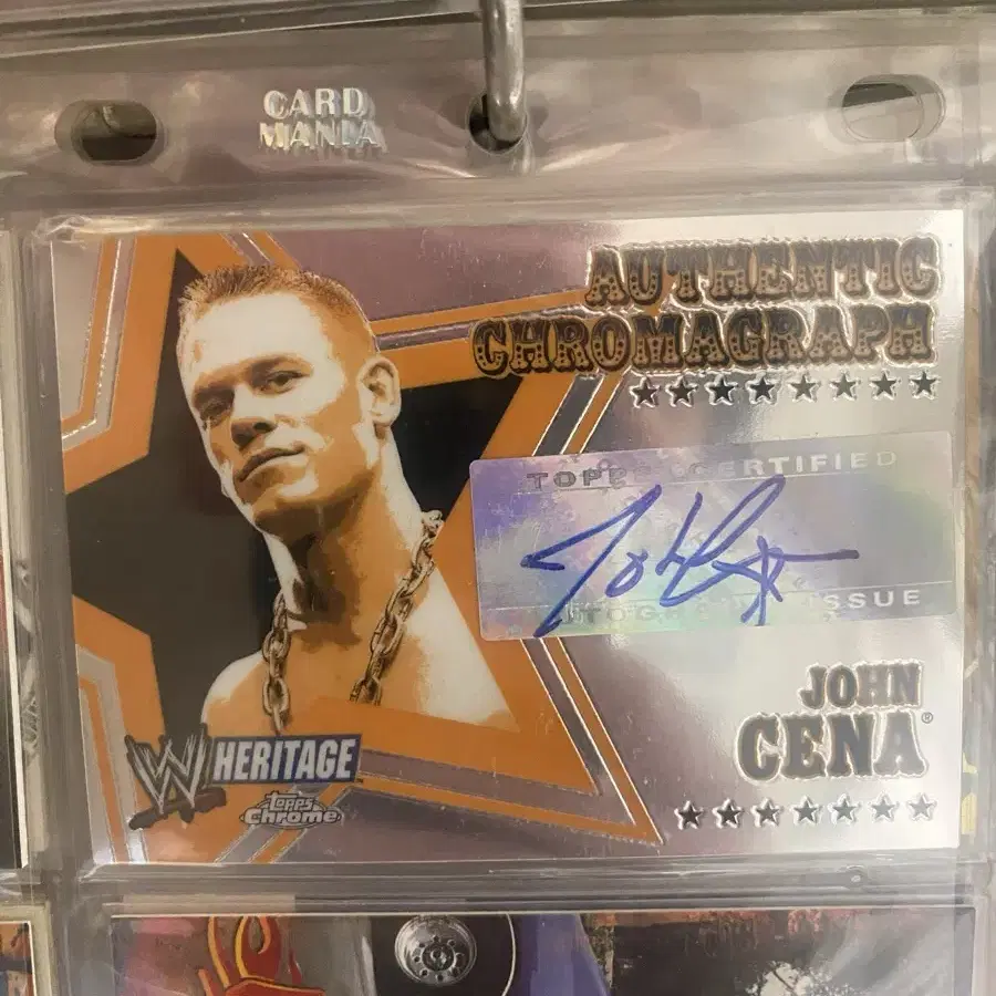 WWE  존 시나 JOHN CENA 2006 TOPPS auto 싸인카드