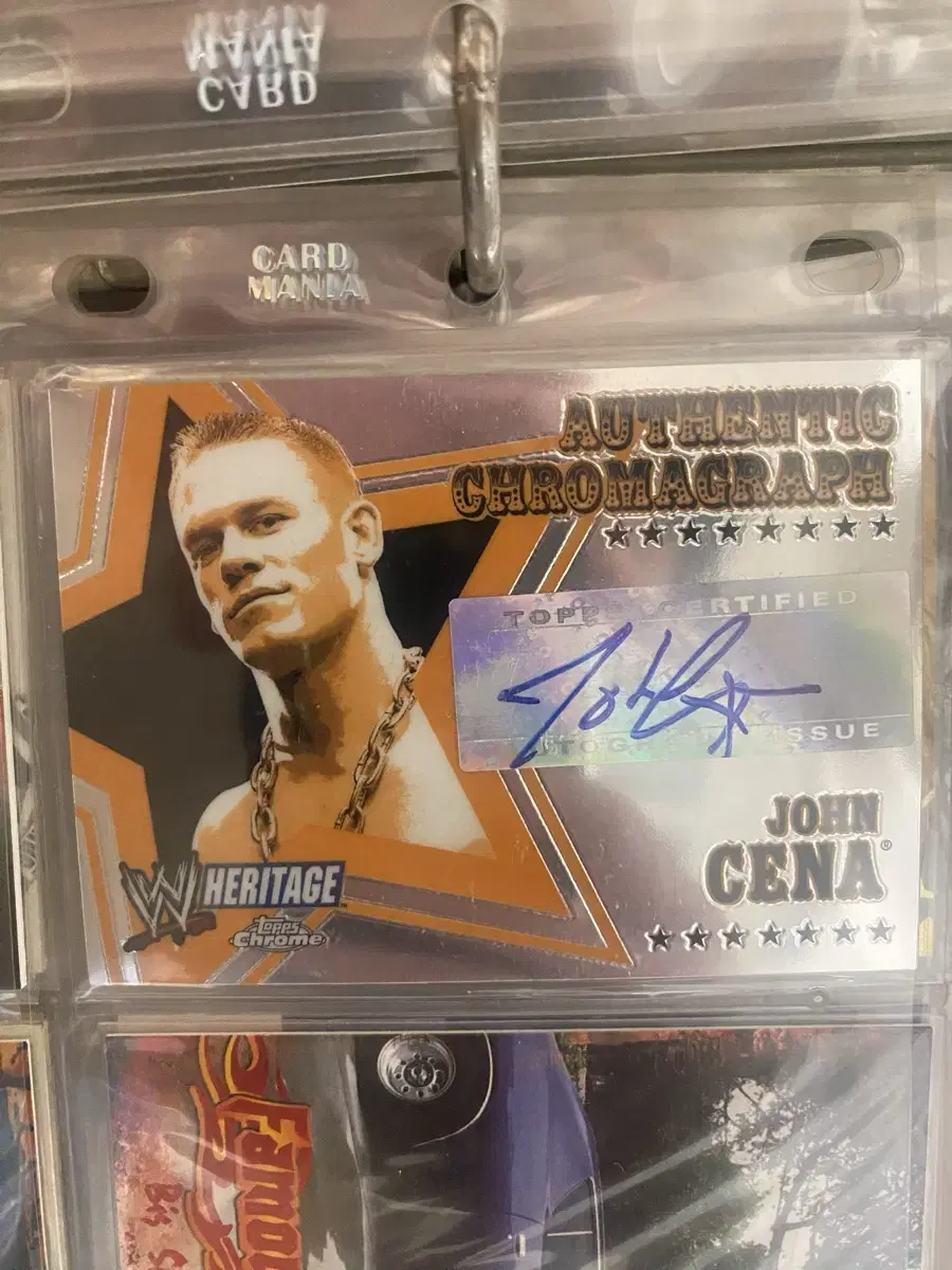 WWE  존 시나 JOHN CENA 2006 TOPPS auto 싸인카드