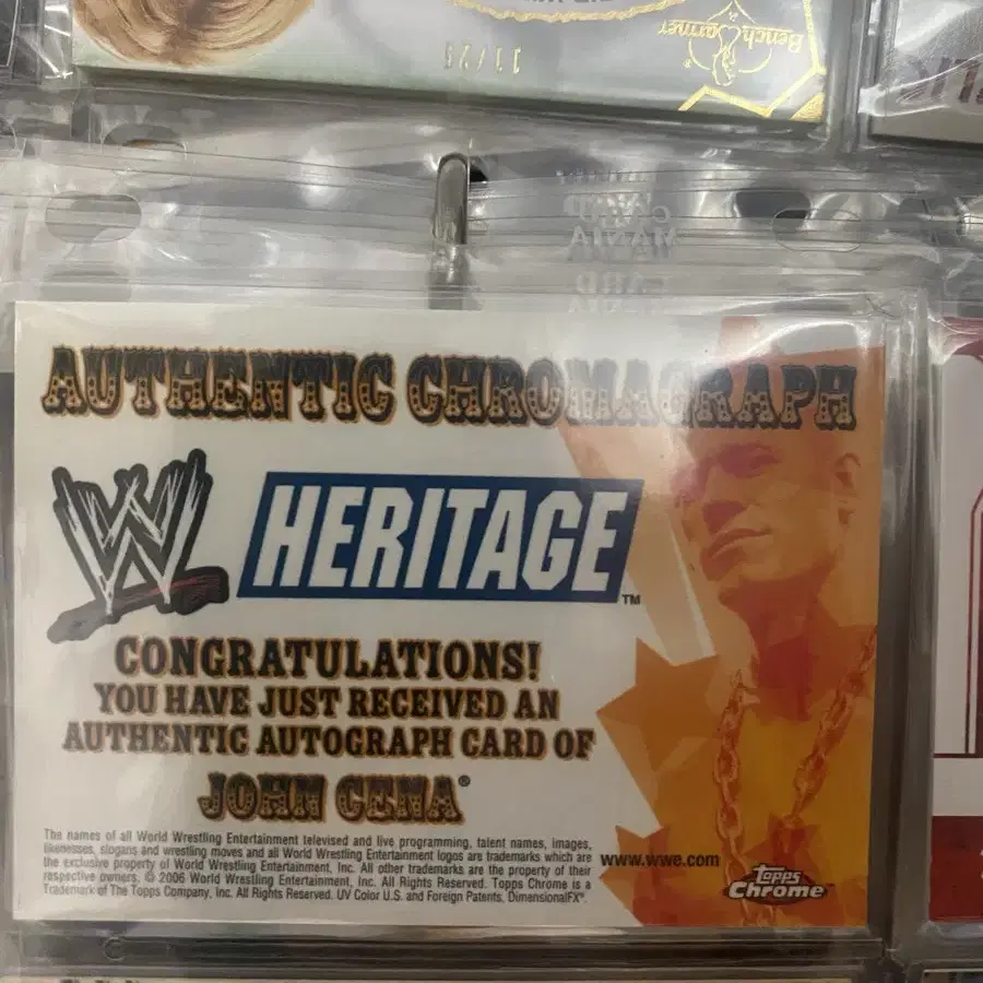 WWE  존 시나 JOHN CENA 2006 TOPPS auto 싸인카드