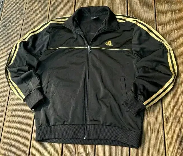 Adidas Triangle Logo Black and Gold Jersey100