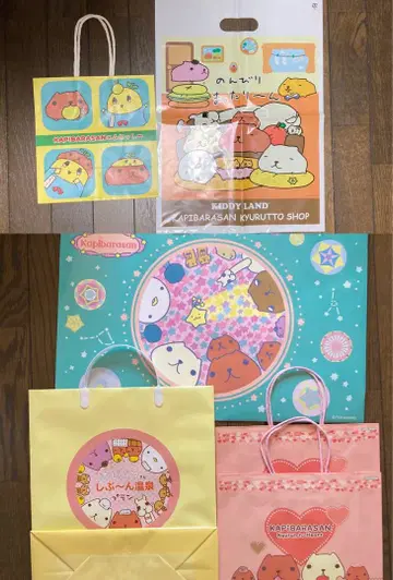 카피바라상 쇼핑백 별자리 시부 온천 콜라보레이션 발렌타인 후나시