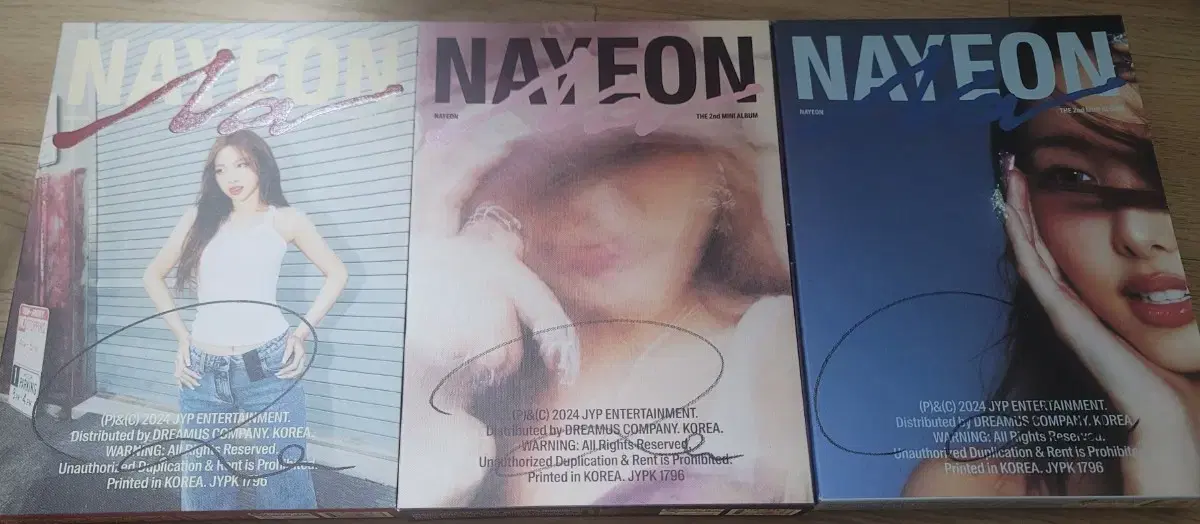 Twice nayeon autographed albums set