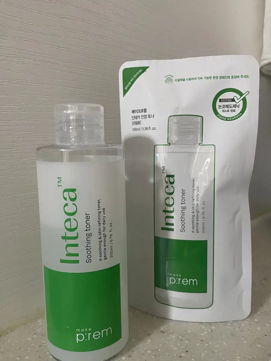 Inteka Toner 200ml + Refill 100ml