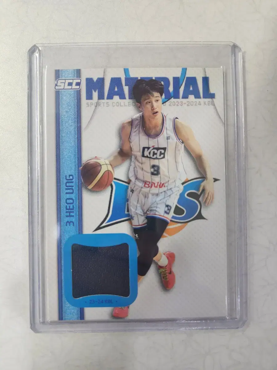 SCC KBL Heo Woong Player Jersey kard sell Busan KCC E.J.I.S-B