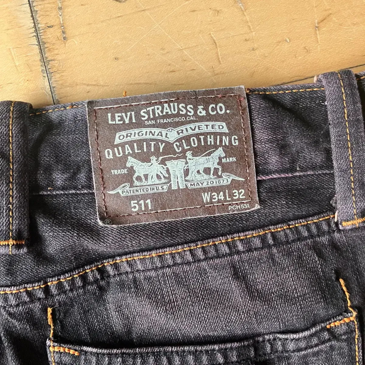 Levis 리바이스 90s 빈티지 레드 워싱 셋업