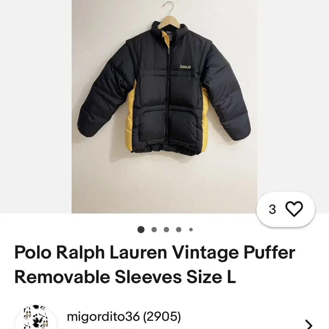 POLO SPORTS 90's 2way Down Jacket 자켓&베스트