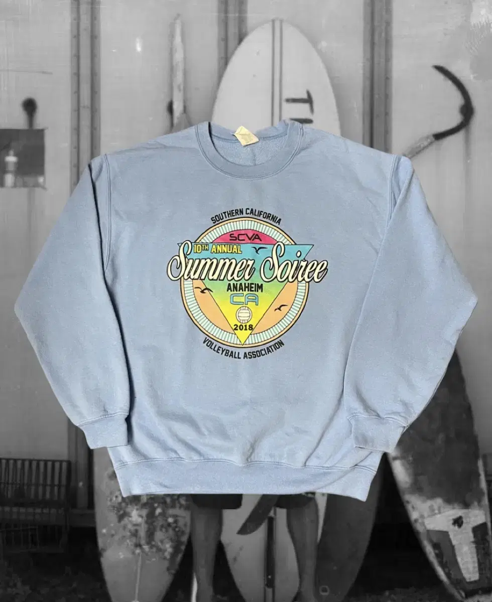 vintage sweatshirt summer soiree scva 10th anniversary