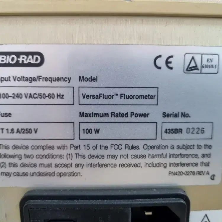 BIO-RAD VersaFluor Fluorometer 형광광도계