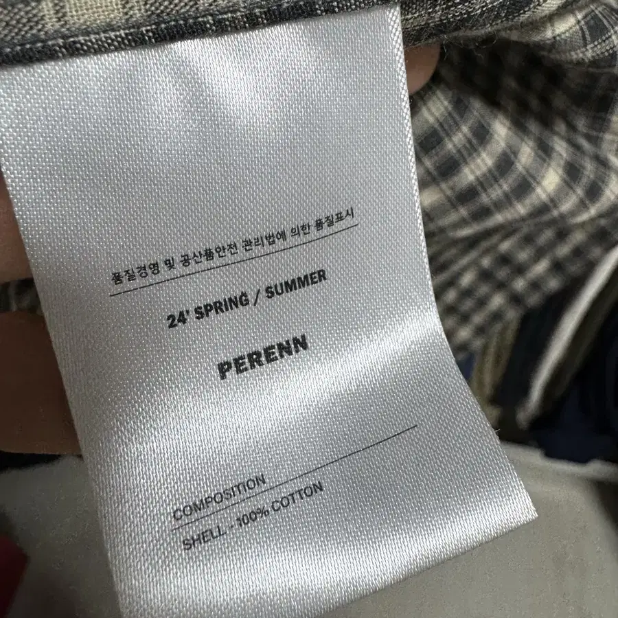 perenn 퍼렌 24s/s 셔츠 체크블랙 3