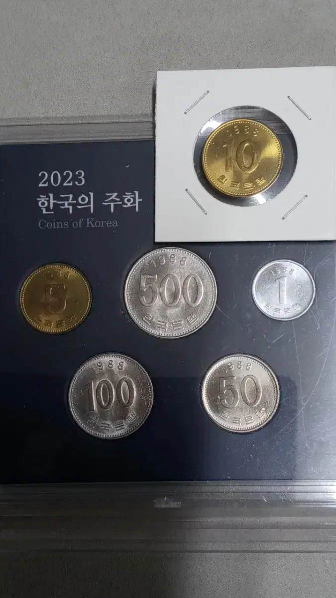 Old Money 1988, 6 types of unused Korean coins