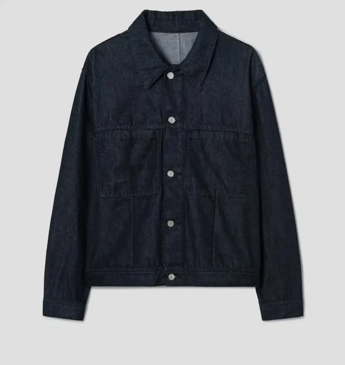 [Eight Seconds] Non-Fade Denim Trucker Jacket in Navy Blue / XL