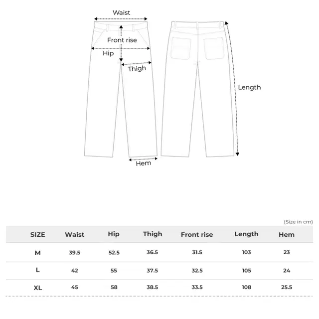 위캔더스 워크 데님 카펜더 팬츠 m