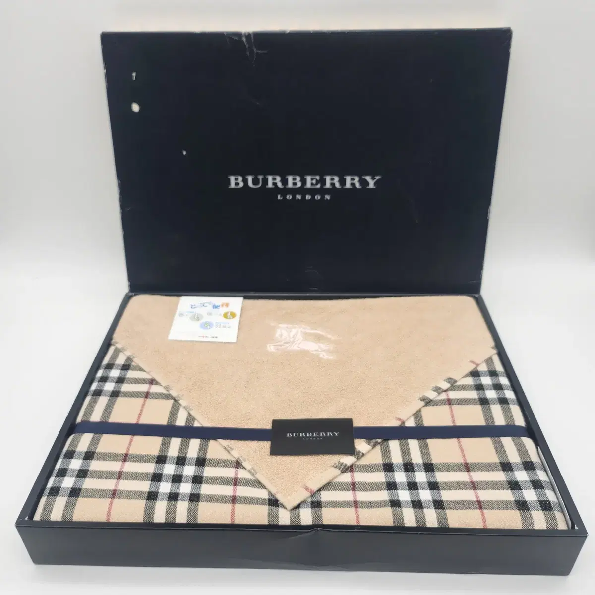 BURBERRY 버버리 코튼 블랭킷 무릎 담요 [7338_0437-05]