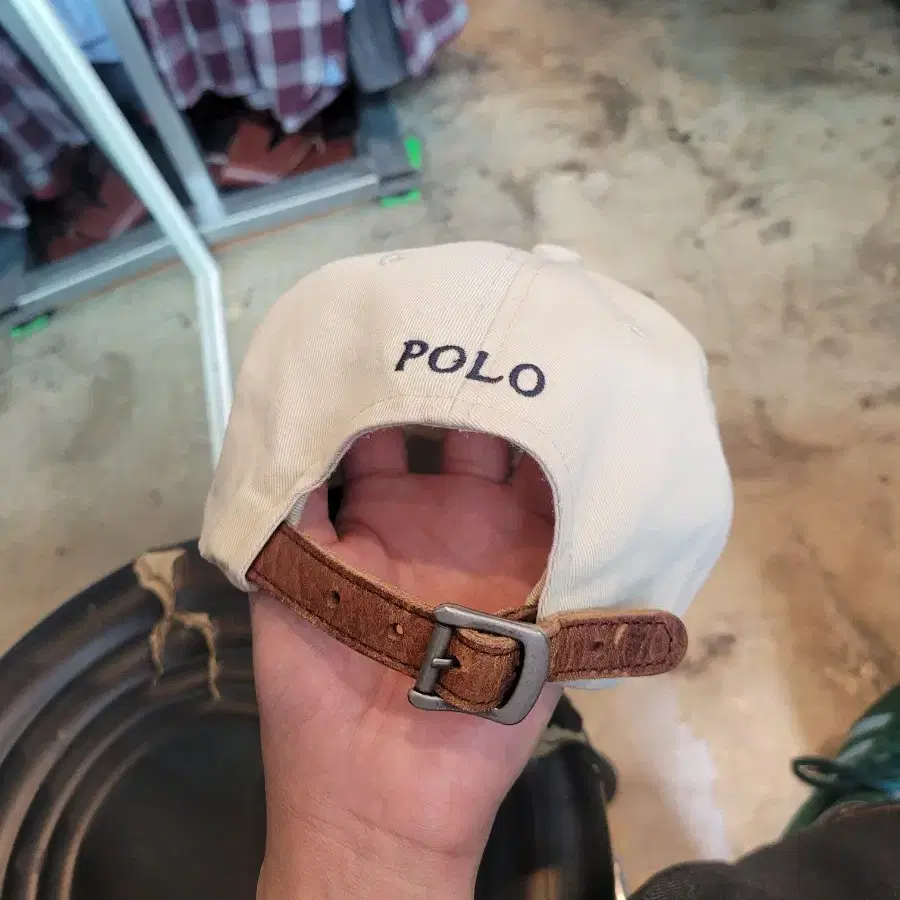 POLO 폴로 베이지 캡 모자 FREE