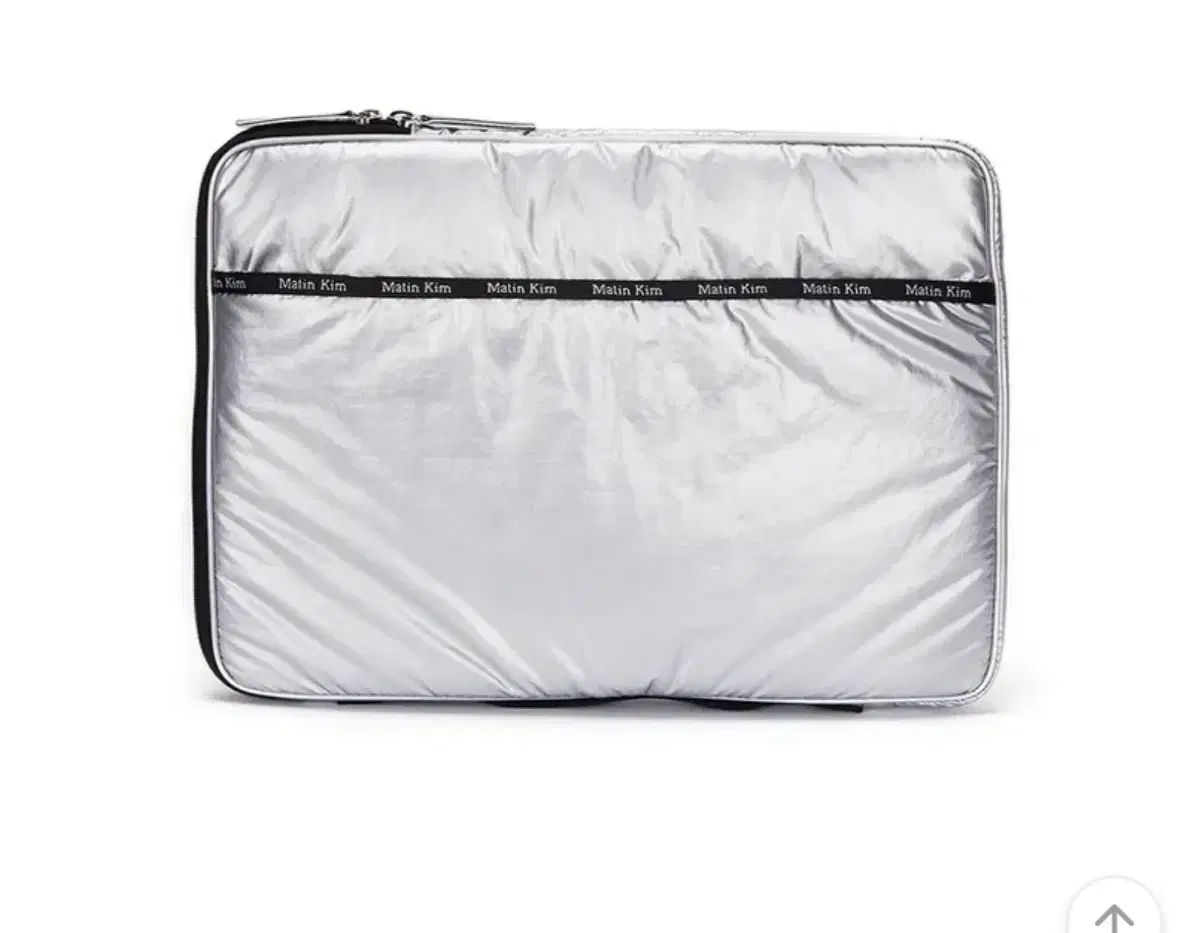 Matin Kim Glossy Smart Clutch Bag Silver