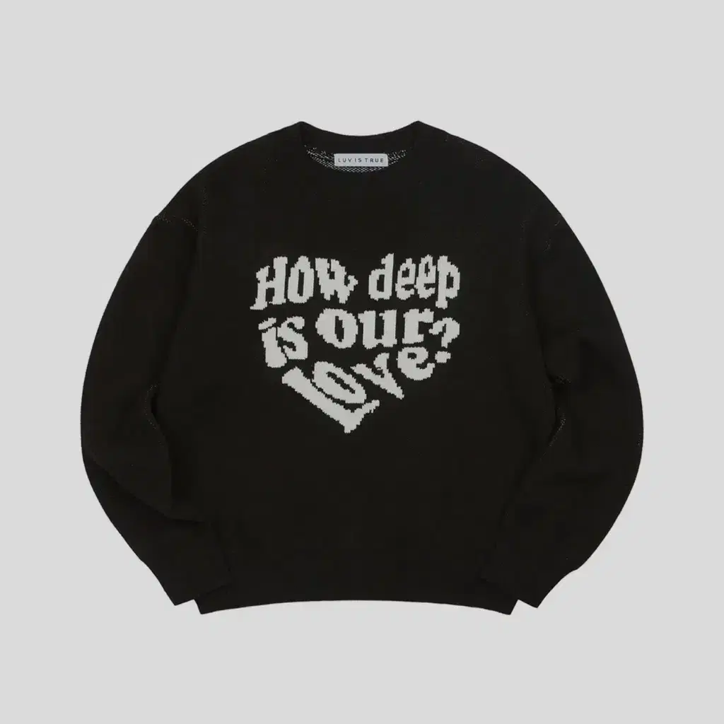 러브이즈트루 OW LOVE KNIT(BLACK)