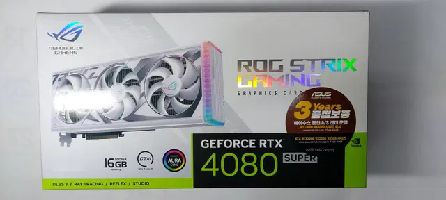 미개봉)ASUS 스트릭스 RTX 4080 SUPER 16GB 화이트 판매