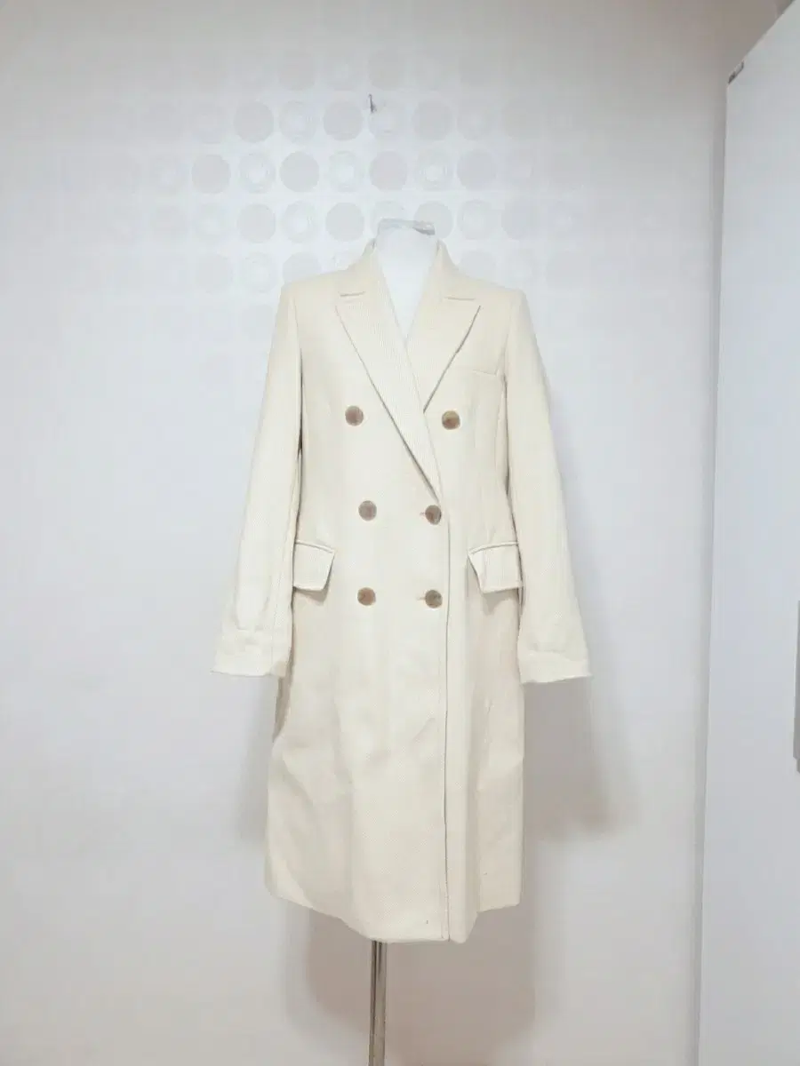 M/Beige/Long Coat/Check Coat/Women's Coat/Coat