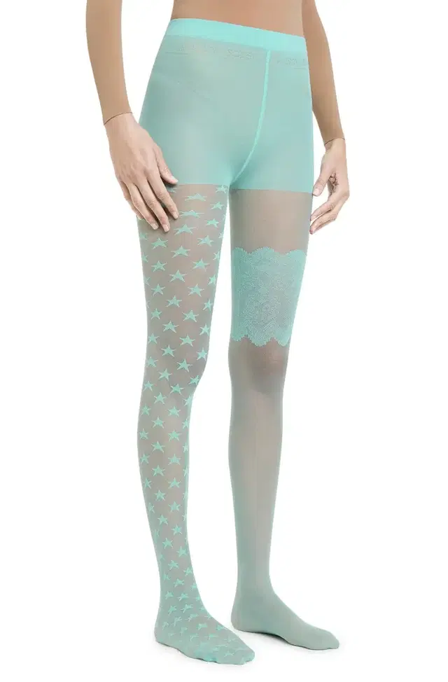 Classic  Lime Tights  Maison Soksi