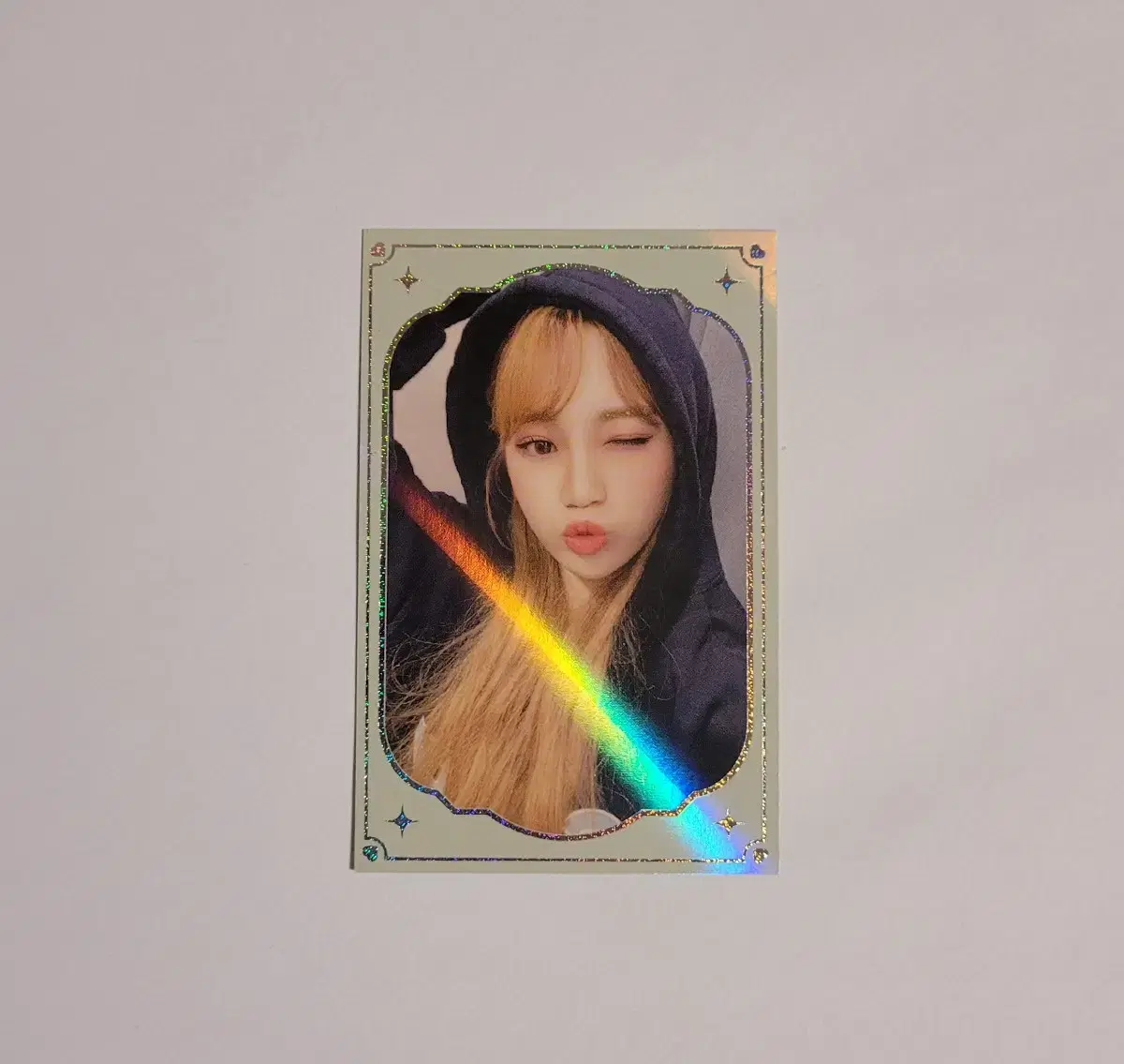 iz*one le sserafim kim chaewon fantasyfairytale unreleased photocard border photocard