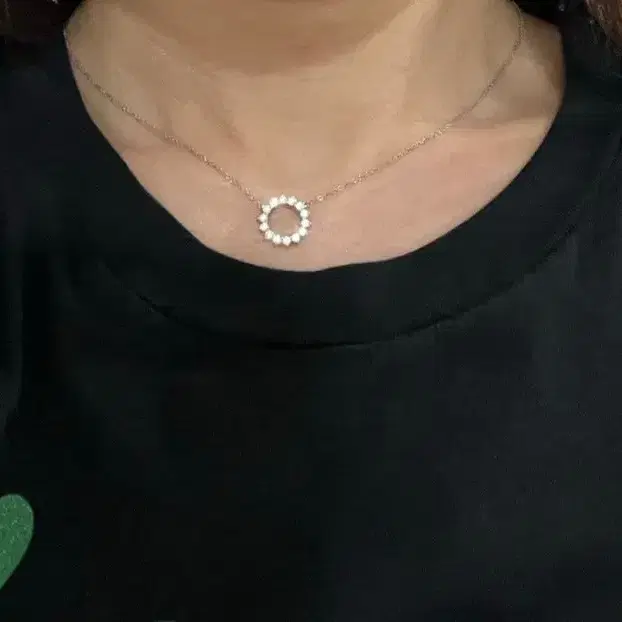 티파니앤코 855만)티파니 오픈서클 14포인트 다이아 플래티늄 목걸이(S) 사진 7