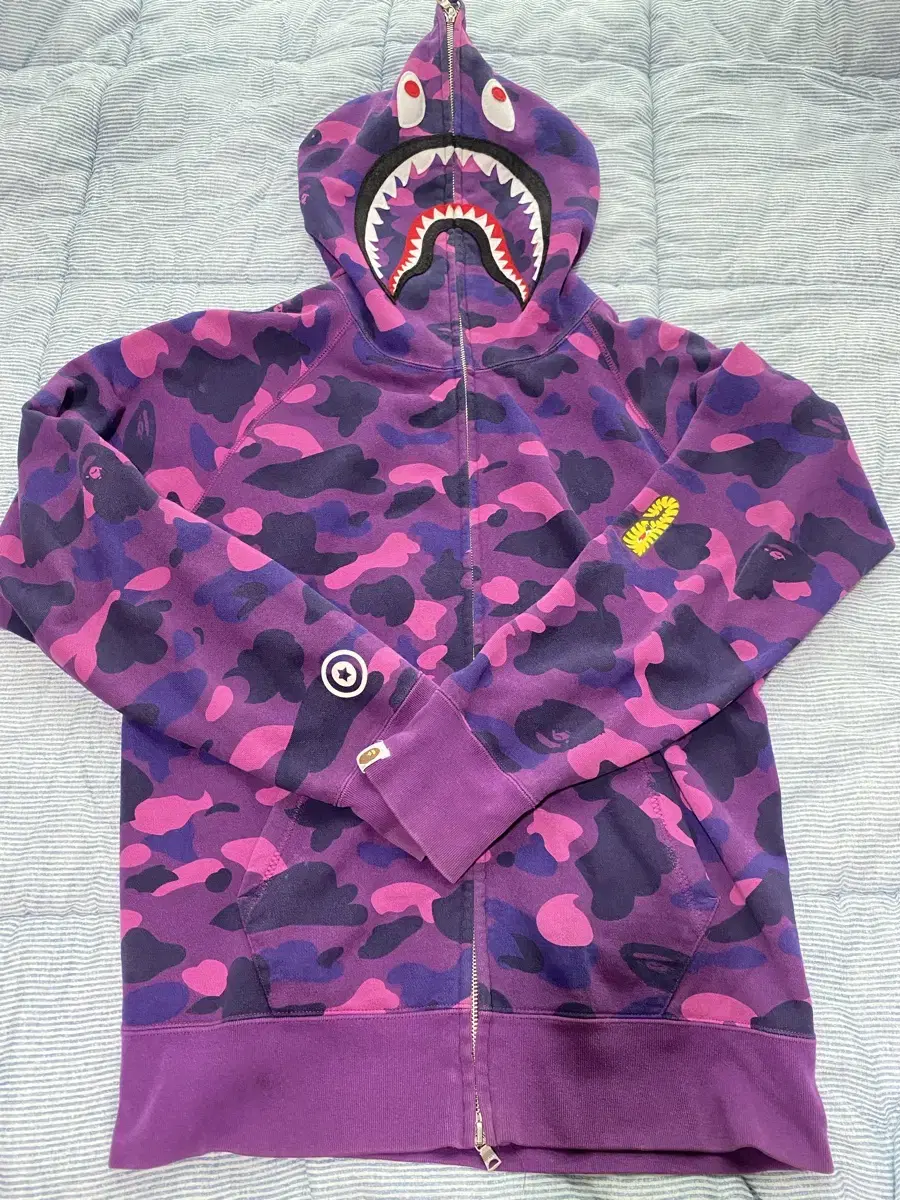 (L) Vape hoodie zip-up ponrpurple