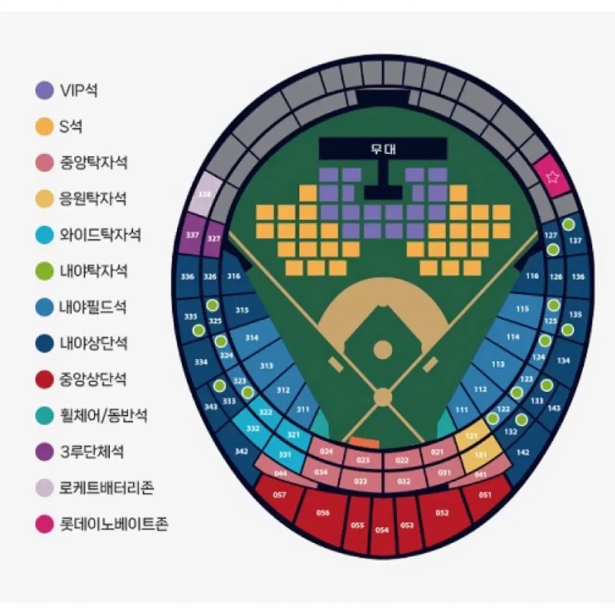 롯데 레드 팬스티벌 팬 페스티벌 2연석 / 단석