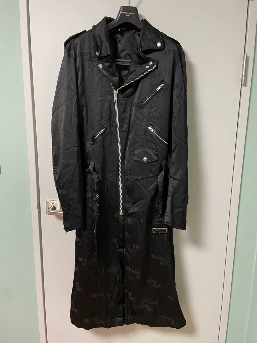 Black Comme des Garçons Song Rider Coat Xl