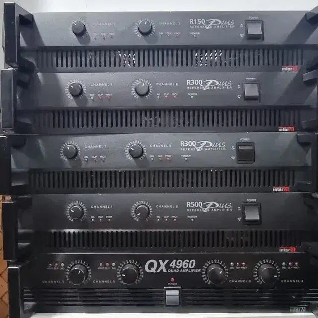 인터엠 파워앰프 여러대 팝니다. inter-M QX4960, R150 R