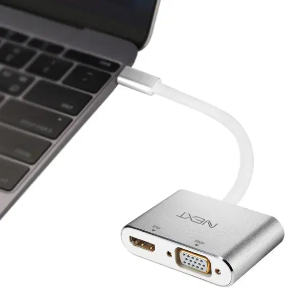 USB C타입 to HDMI or VGA 듀얼 컨버터