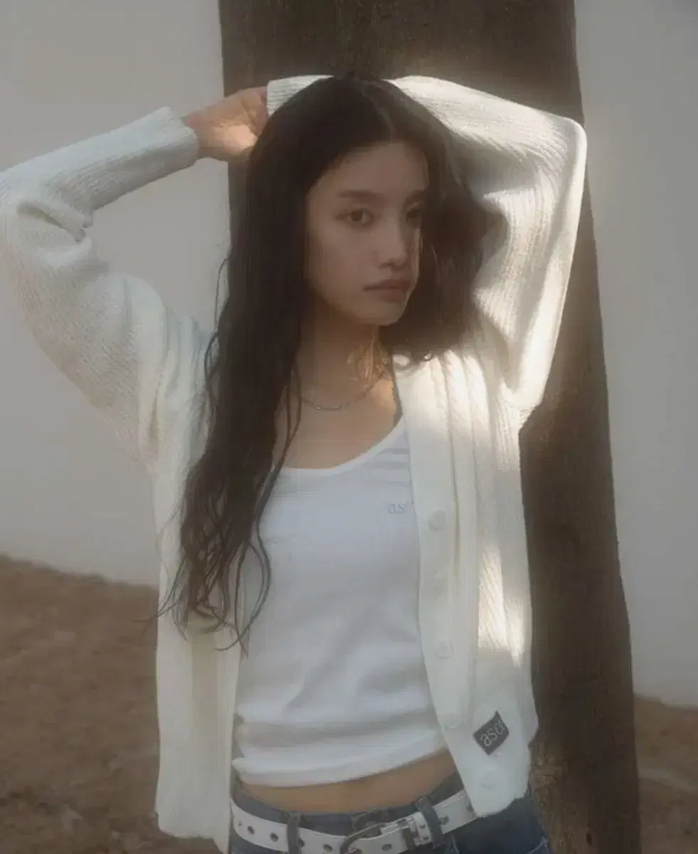 애즈온 가디건 아이보리 BAILEY SUMMER CARDIGAN