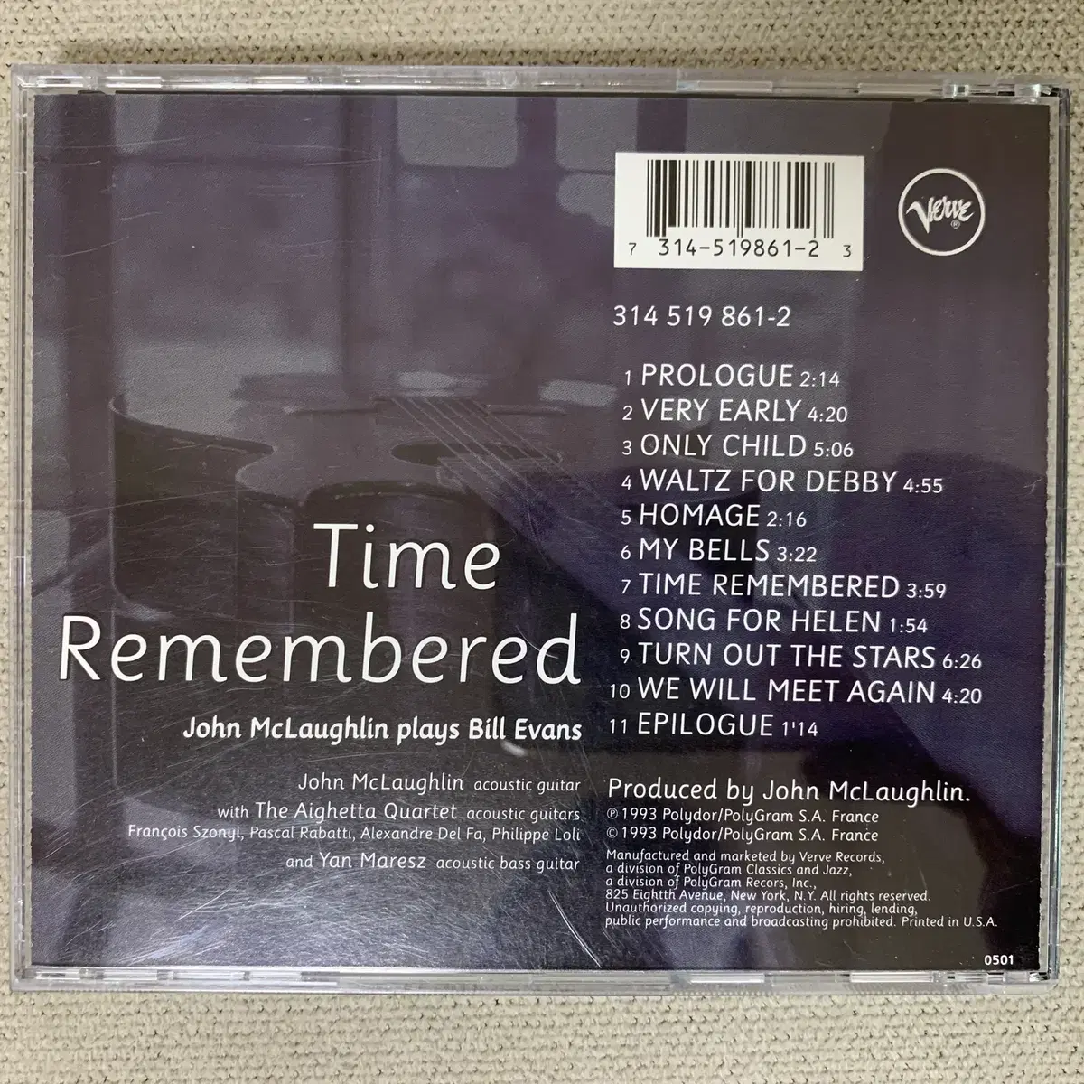 [CD] John McLaughlin - Time Remembered